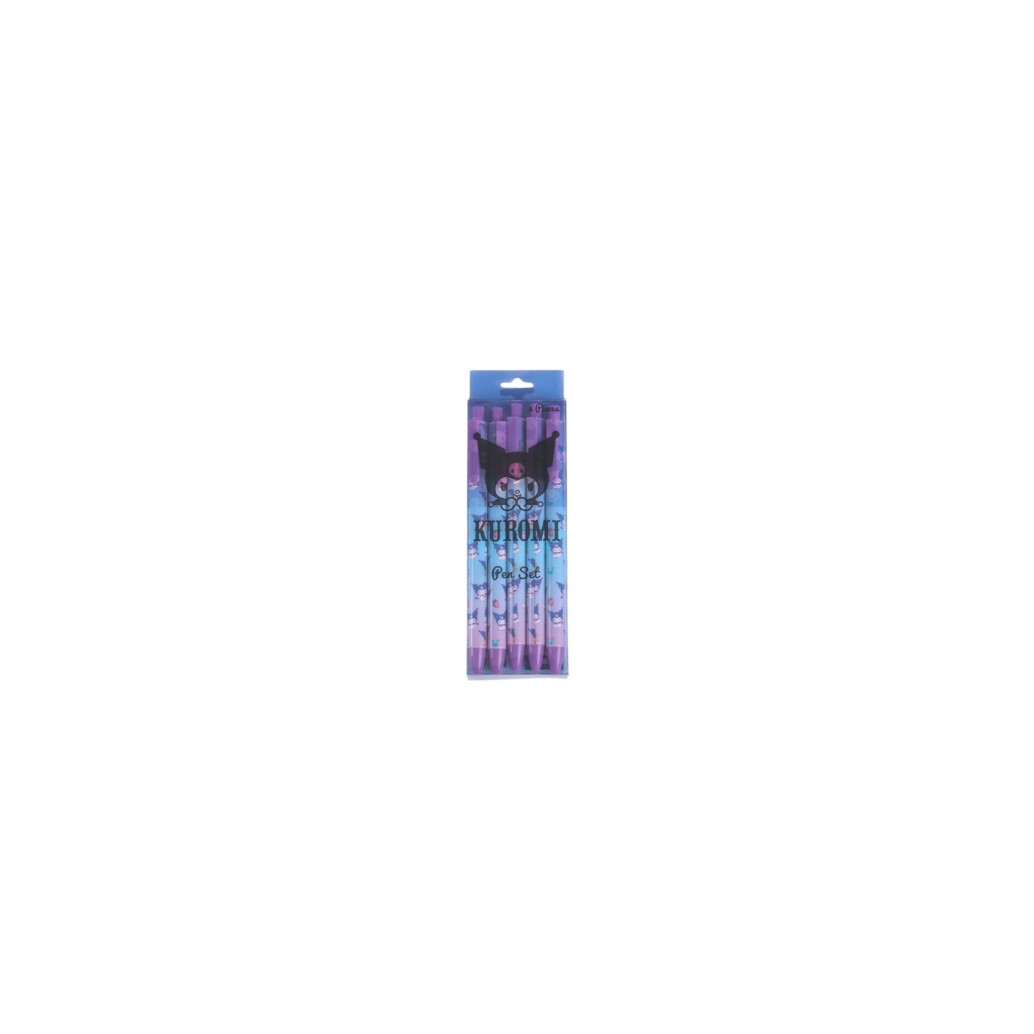 Sanrio Kuromi Ballpoint Pen Plastic Purple 16.5 CM 5 Pcs 3+