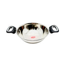 Kadai Wok 100% Stainless Steel Flat Bottom Silver 20 CM