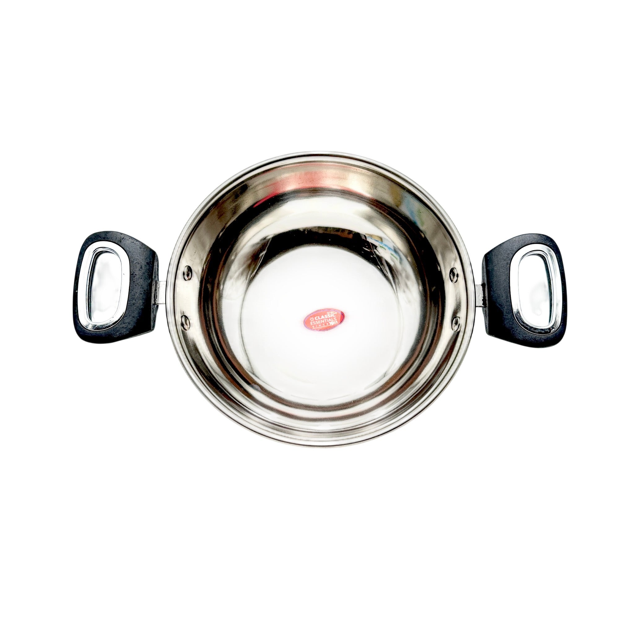 Kadai Wok 100% Stainless Steel Flat Bottom Silver 20 CM