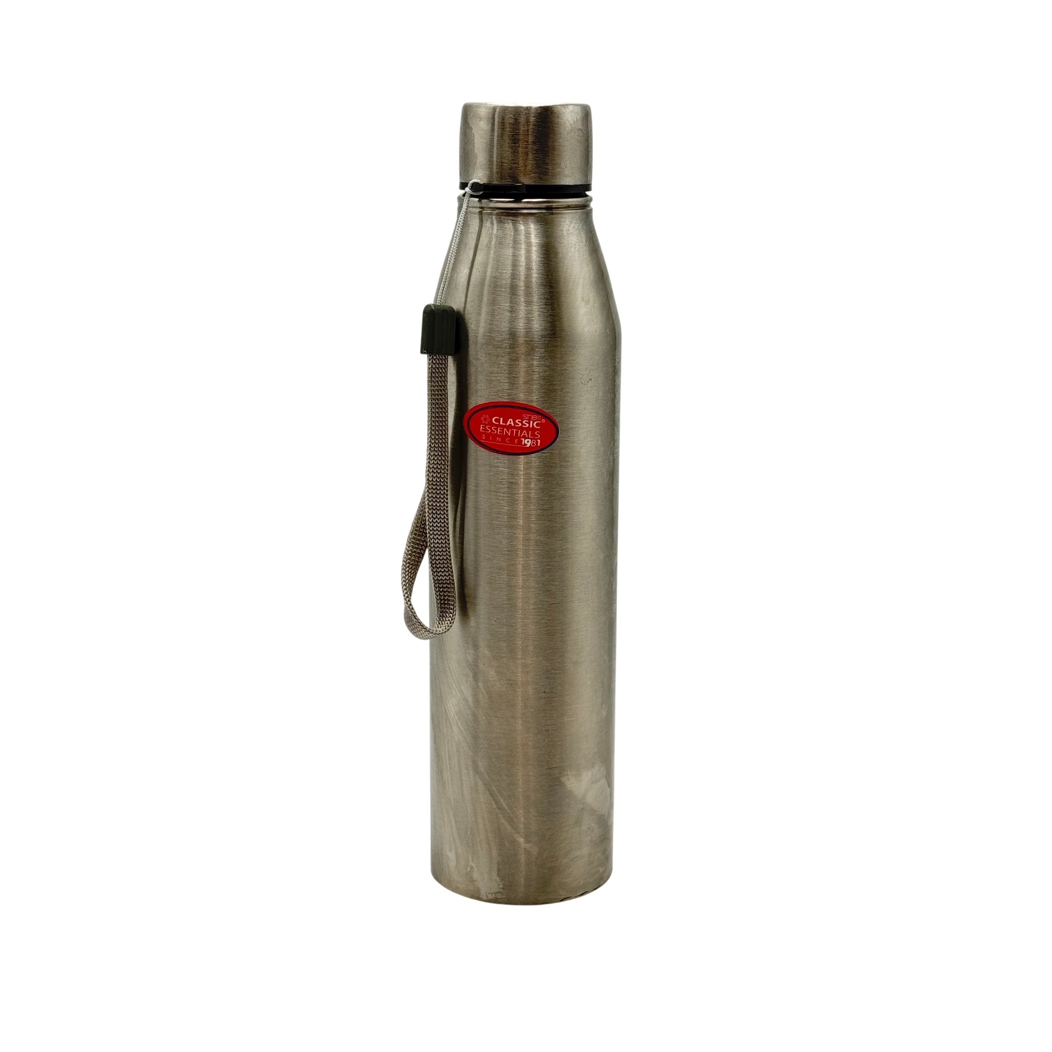 Insulated Water Bottle 100% Stainless Steel Silver 750 ML