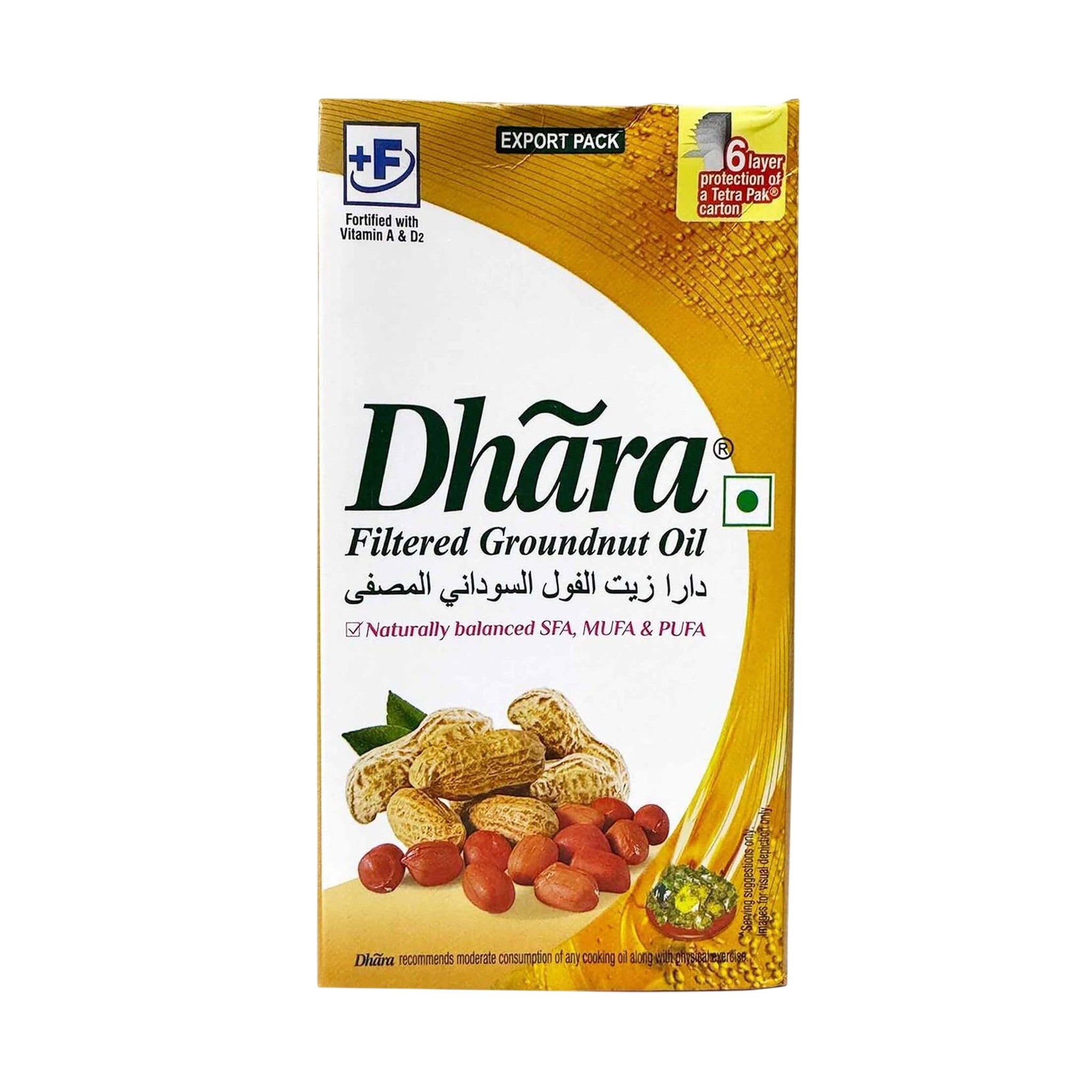 Dhara Filtered Groundnut Oil Tetra Brik 1 L