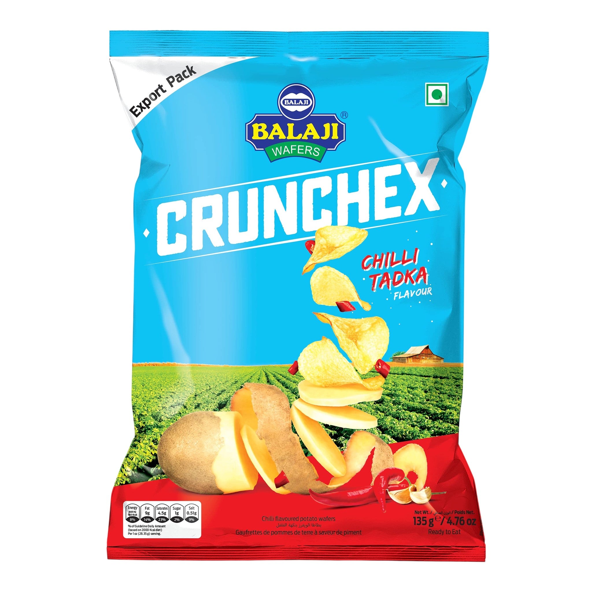 Balaji Wafers Crunchex Chilli Tadka 135 gm