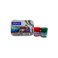Doms Poster Color Plastic Multicolor 11x9x1.5 CM 6 Pcs 3+