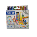 Wax Crayons Plastic Multicolor 20x7.5x2 CM 12 Pcs 3+