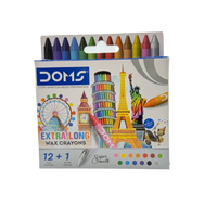 Wax Crayons Plastic Multicolor 20x7.5x2 CM 12 Pcs 3+