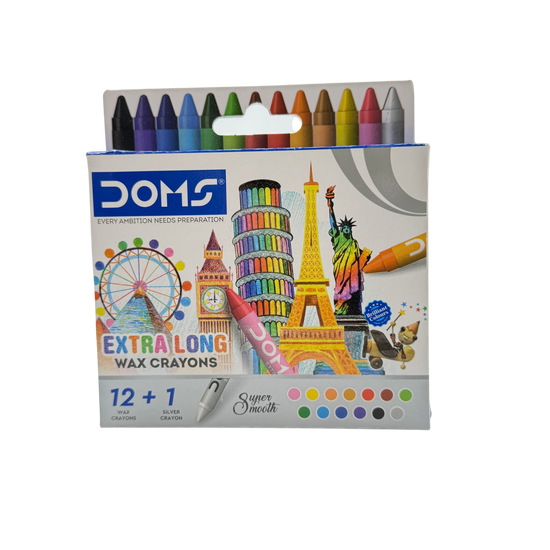 Wax Crayons Plastic Multicolor 20x7.5x2 CM 12 Pcs 3+