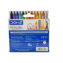 Wax Crayons Plastic Multicolor 20x7.5x2 CM 12 Pcs 3+