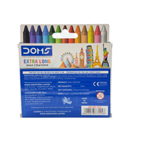 Wax Crayons Plastic Multicolor 20x7.5x2 CM 12 Pcs 3+