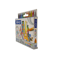 Wax Crayons Plastic Multicolor 20x7.5x2 CM 12 Pcs 3+