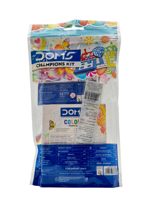 Doms Stationery Set Plastic Multicolor 24x18x4 CM 3+