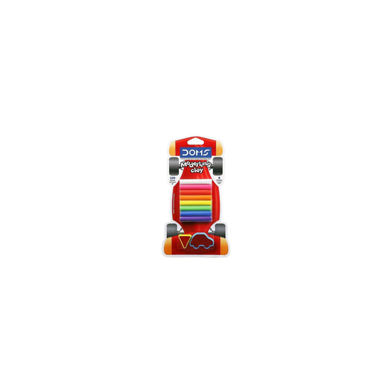 Doms Modelling Clay 8 Shade 100 gm 2 Shape Toys Car