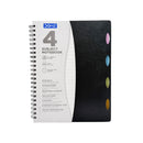 Doms A4 Plastic Notebook Black 120 Sheets 3+ AW26