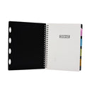 Doms A4 Plastic Notebook Black 120 Sheets 3+ AW26