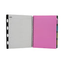 Doms A4 Plastic Notebook Black 120 Sheets 3+ AW26