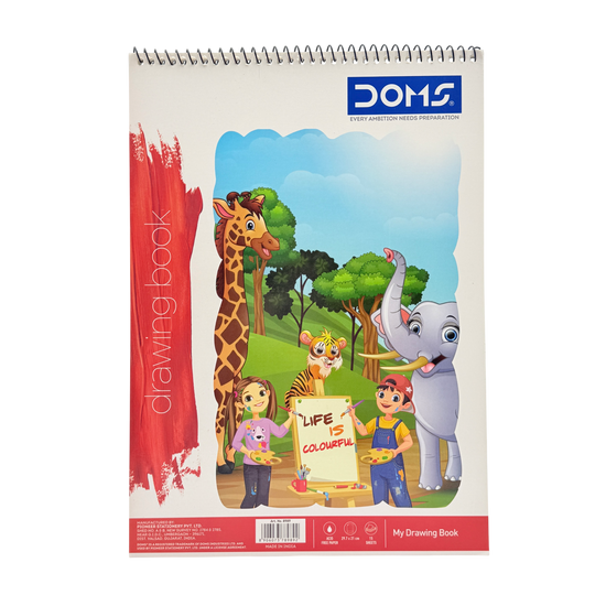 Doms Coloring Book Plastic Blue 15 Sheets 3+