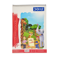 Doms Coloring Book Plastic Blue 15 Sheets 3+