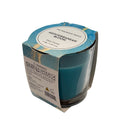 Pillar Candle Lime Basil & Mandarin Scented Wax, Glass Velou