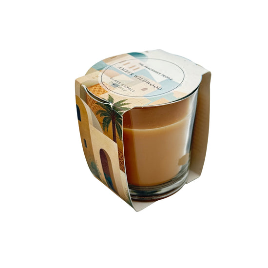 The Fragrance People Amber Wildwood Glass Candle 115 gm