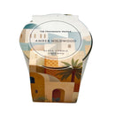 Pillar Candle Sauvage Scented Wax, Glass Beige Brown 270 GM