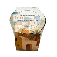 Pillar Candle Sauvage Scented Wax, Glass Beige Brown 270 GM