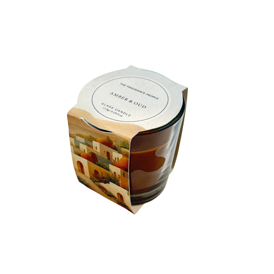 The Fragrance People Amber and Oud Glass Candle 115 gm