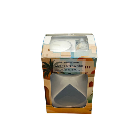 Oil Burner Tealight Warmer Sauvage Oil, Ceramic, Wax Beige