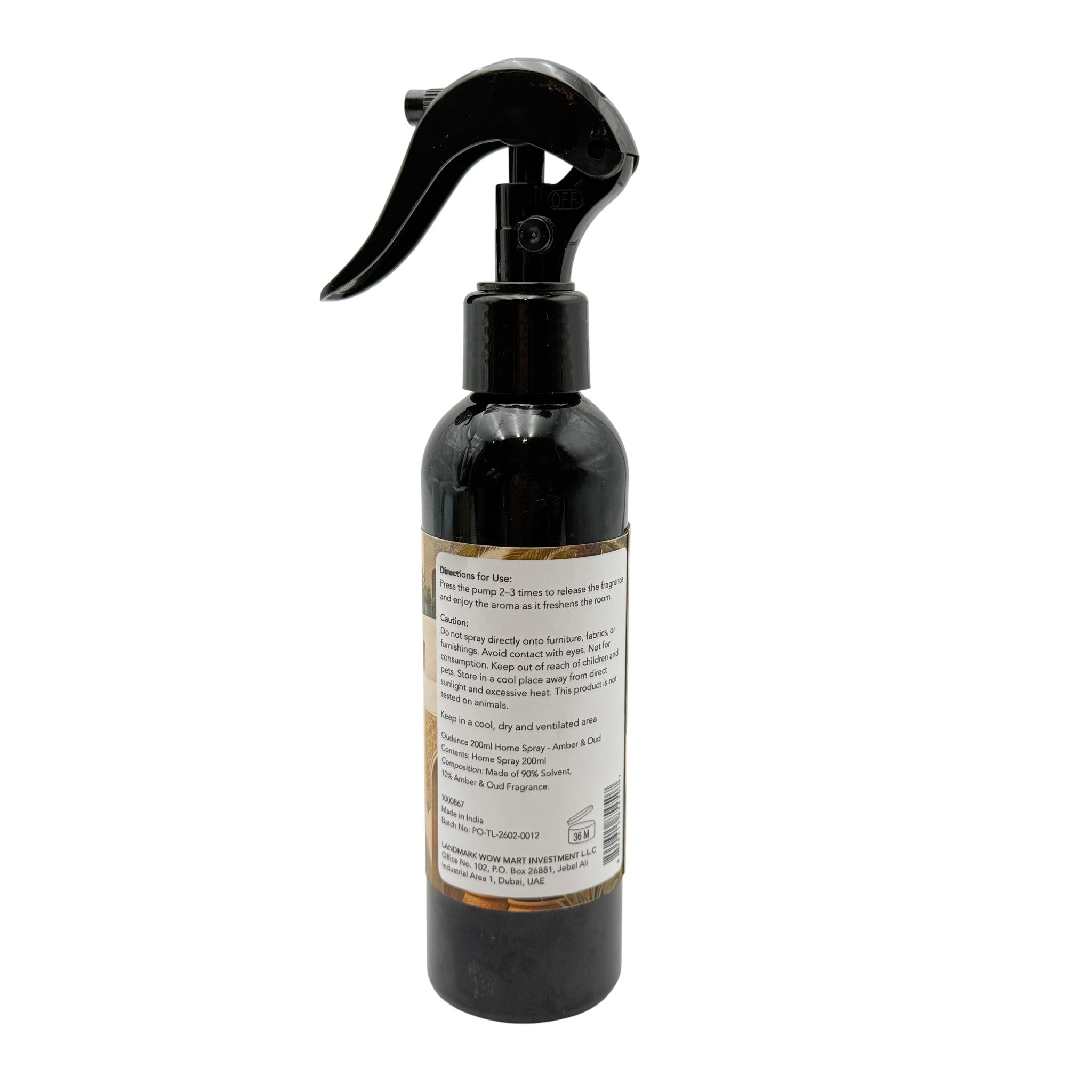 Room Spray Oud Amber Room Spray Oil Brown 200 ML