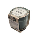 Pillar Candle Wood Sage & Sea Salt Scented Wax, Glass Green