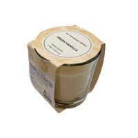Pillar Candle Fresh Vanilla Scented Wax, Glass Off White 115