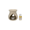 Oil Burner Tealight Warmer Rose Oil, Ceramic, Wax Pink 300 G