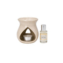 Oil Burner Tealight Warmer Fresh Vanilla Oil, Ceramic, Wax O