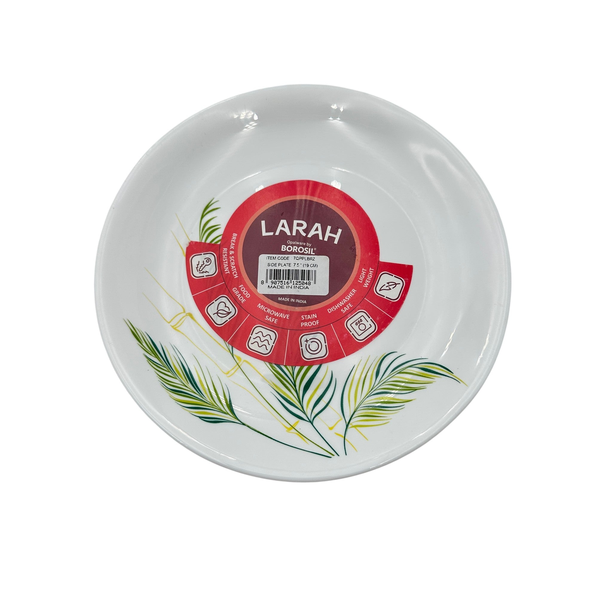 Larah Plano Breeze Opal Side Plate 7.5" (19 Cm)