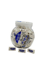 Doms Eraser Plastic White 17*8.5*8.5 CM 100 Pcs 3+