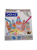 Doms Colored Pencil Plastic Black 19.5*10*1.5 CM 24 Pcs 3+