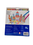 Doms Colored Pencil Plastic Black 19.5*10*1.5 CM 24 Pcs 3+