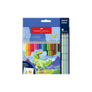 FABER-CASTELL DINOSAUR  COLOUR PENCILS 20 + 4 COLOUR