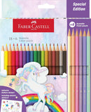 FABER-CASTELL UNICORN  COLOUR PENCILS 18 + 6 COLOUR