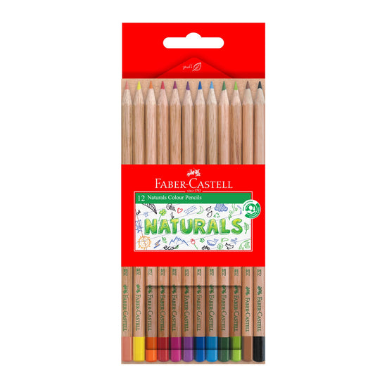 FABER-CASTELL NATURALS COLOUR PENCILS 12 COLOUR