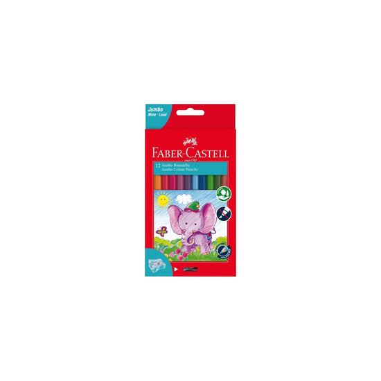 Faber Castell Jumbo Colour Pencils 12 Colours
