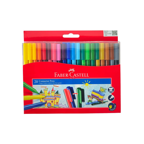 FABER-CASTELL CONNECTOR FELT PEN 20 COLOR