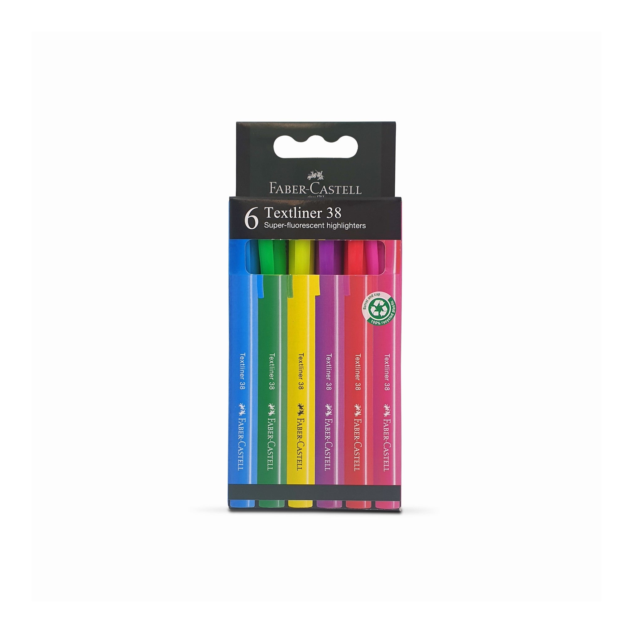 FABER-CASTELL SUPER-FLUO SLIM HIGHLIGHTER 6 COLOUR