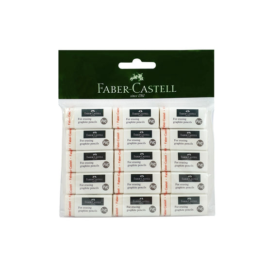 FABER-CASTELL PVC-FREE ERASER MEDIUM 15X