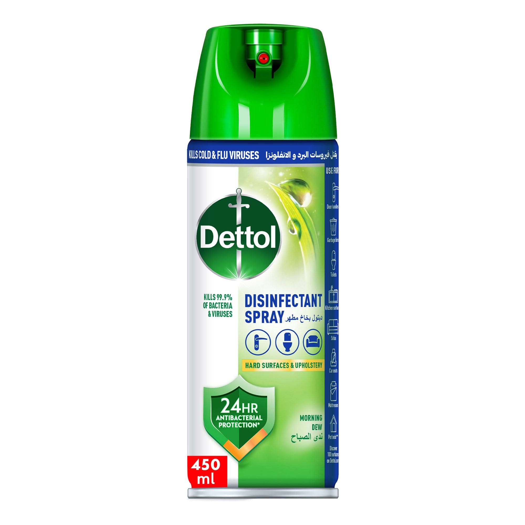 Dettol Morning Dew Anti-Bacterial All in One Disinfectant Spray 450 ml