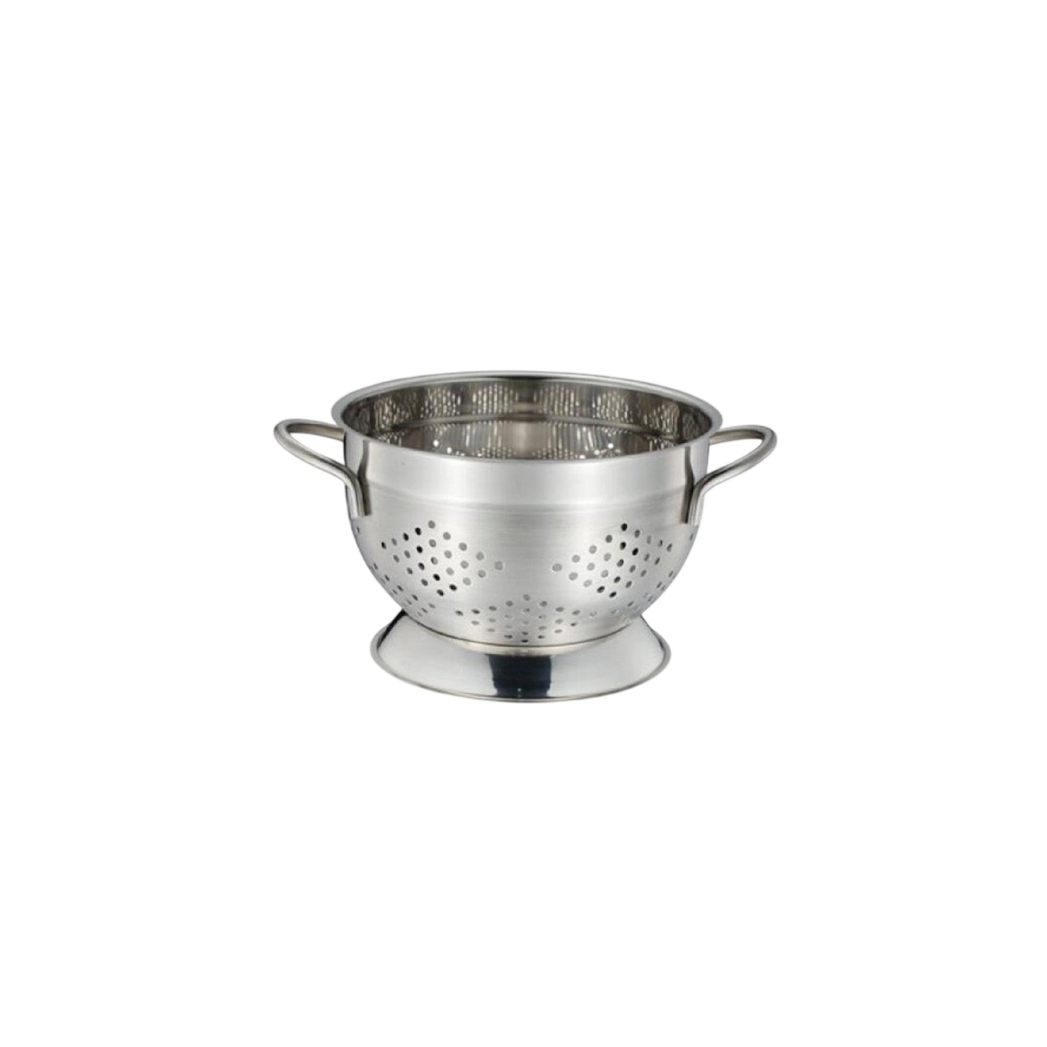 Colander Strainer 100% Stainless Steel Silver 24 CM 1 Pcs