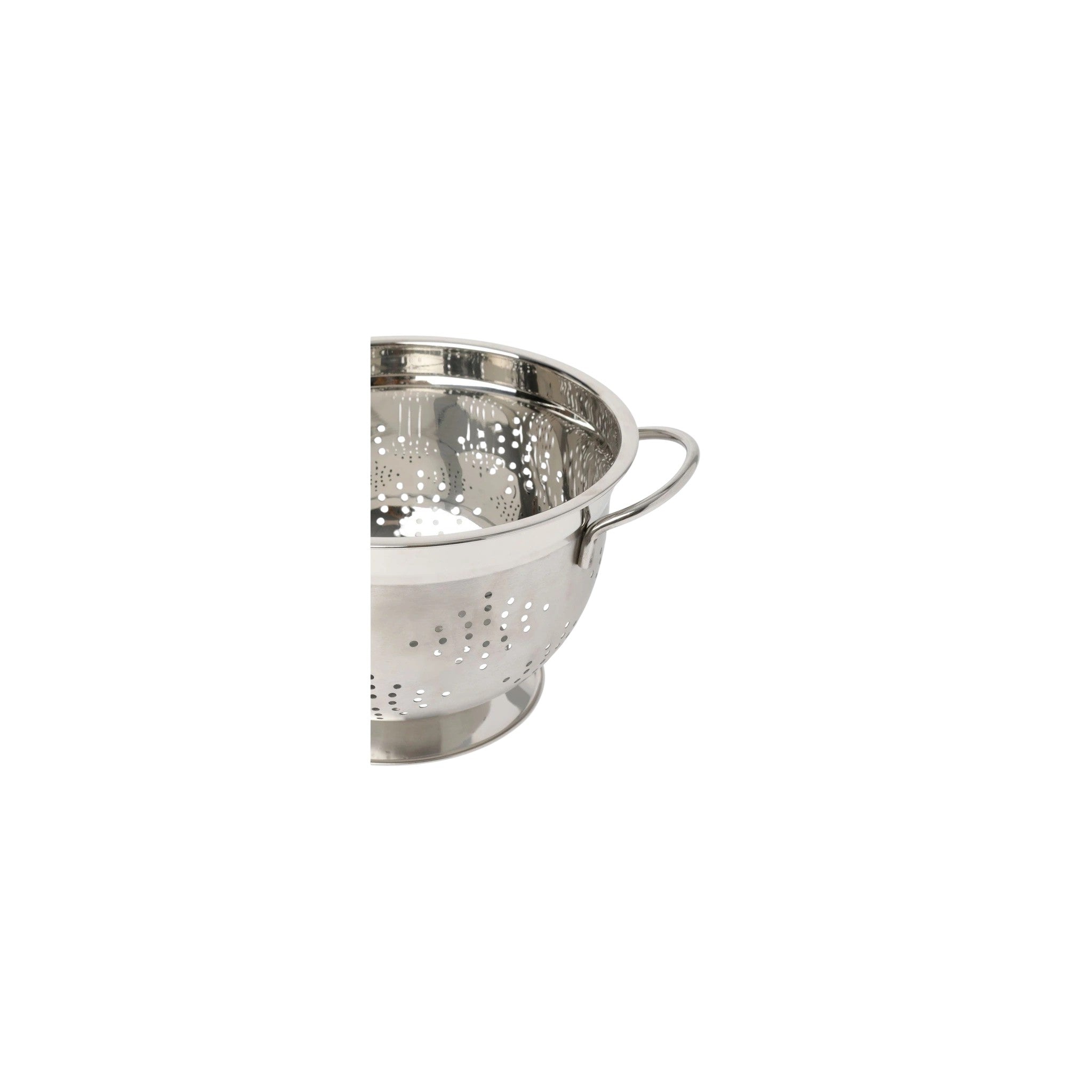 Colander Strainer 100% Stainless Steel Silver 24 CM 1 Pcs
