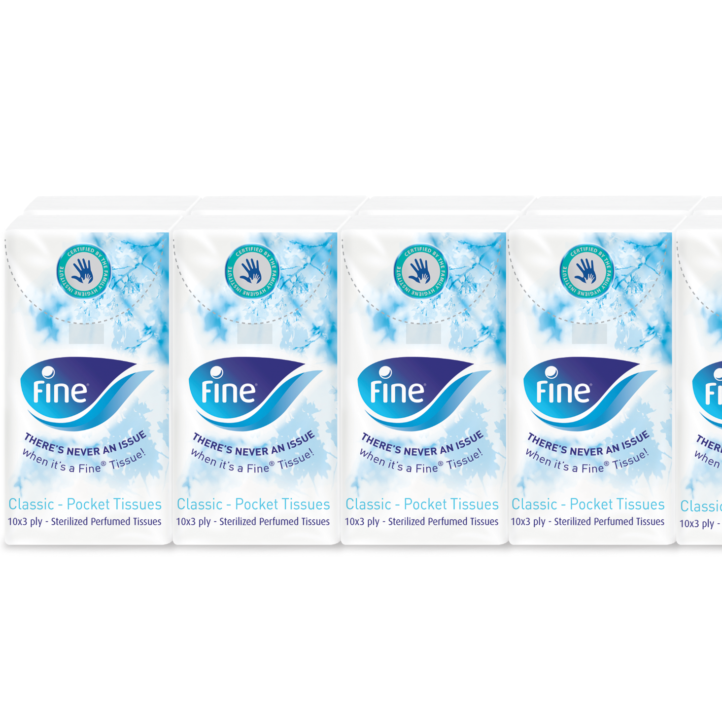 Pocket Tissue Fine Classic 10X3 Plies (Carton of 10x12) Marvel