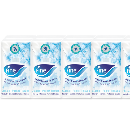 Fine Classic Pocket Tissues 3-Ply 10 pcs