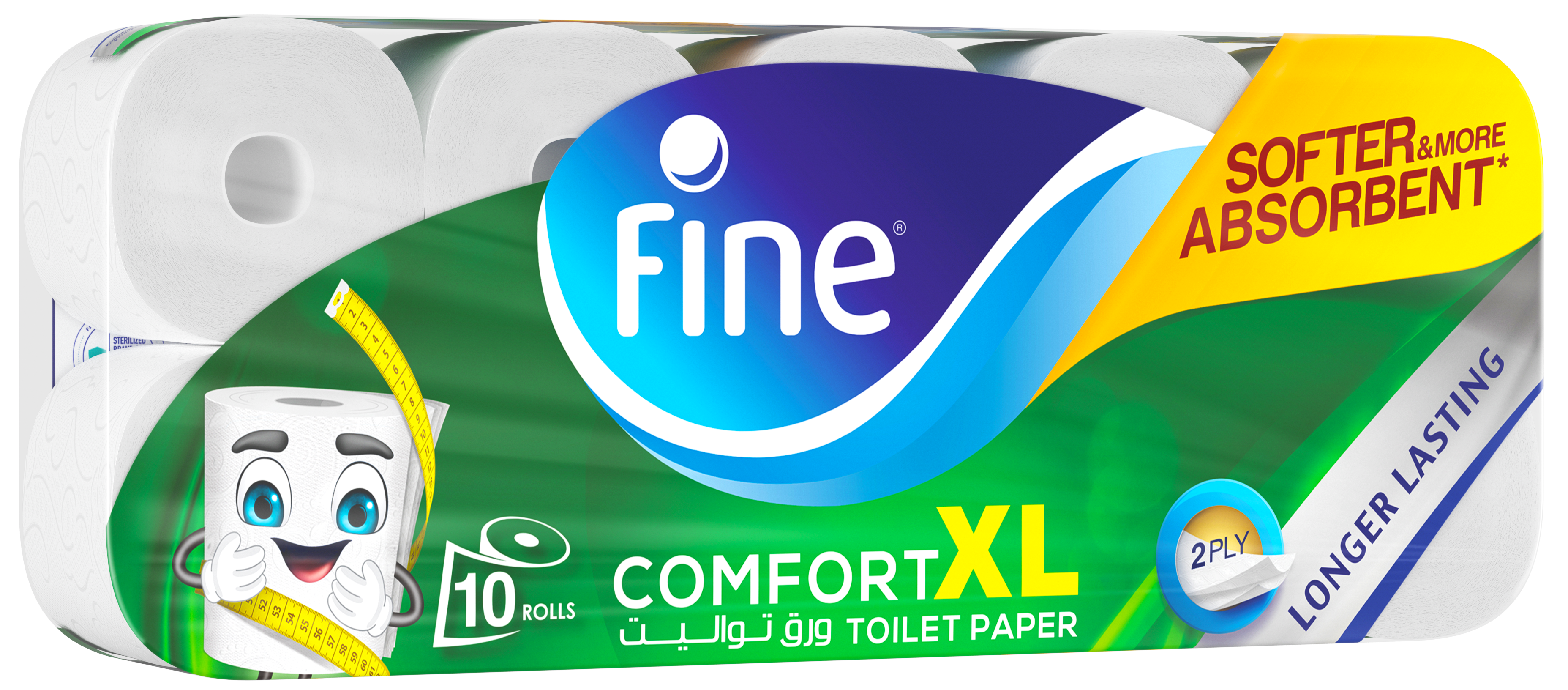 TOILET TISSUE COMFORT XL 250 SHEETS 2 PLIES (BALE OF 10X8)